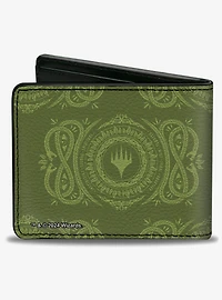 Magic: The Gathering Planeswalker Forest Mana Traits Bifold Wallet