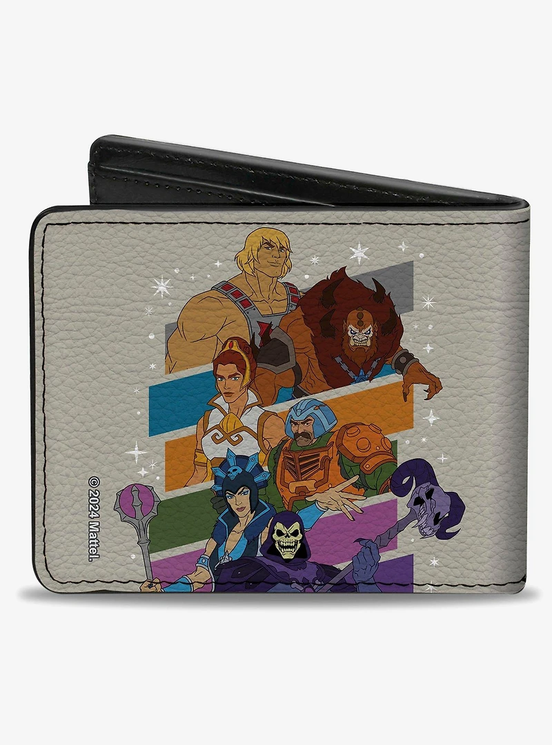 Masters of the Universe Character Stripe Poses Bifold Wallet