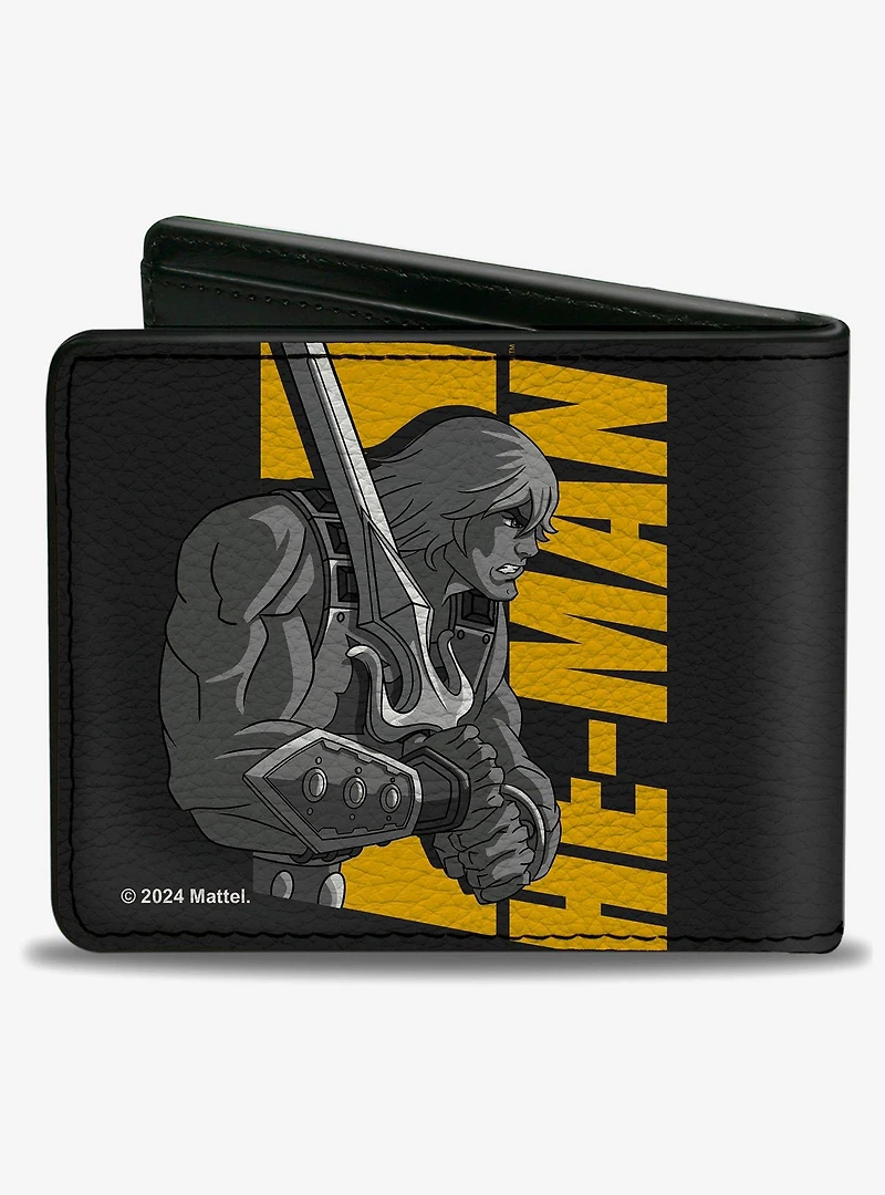 Masters of the Universe He-Man and Skeletor Text Poses Bifold Wallet