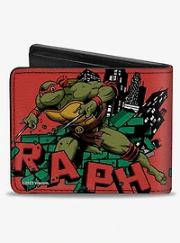 Teenage Mutant Ninja Turtles Raph Action Pose Bifold Wallet