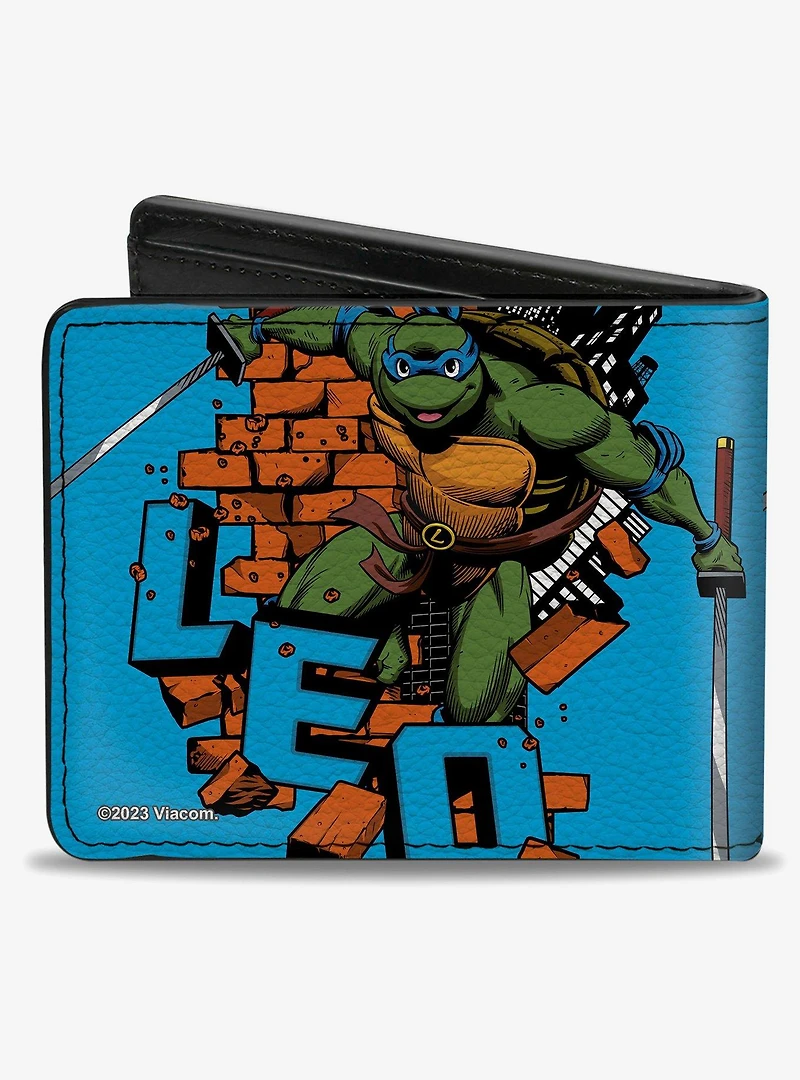 Teenage Mutant Ninja Turtles Leo Action Pose Bifold Wallet
