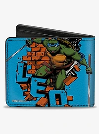 Teenage Mutant Ninja Turtles Leo Action Pose Bifold Wallet