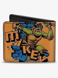 Teenage Mutant Ninja Turtles Mikey Action Pose Bifold Wallet