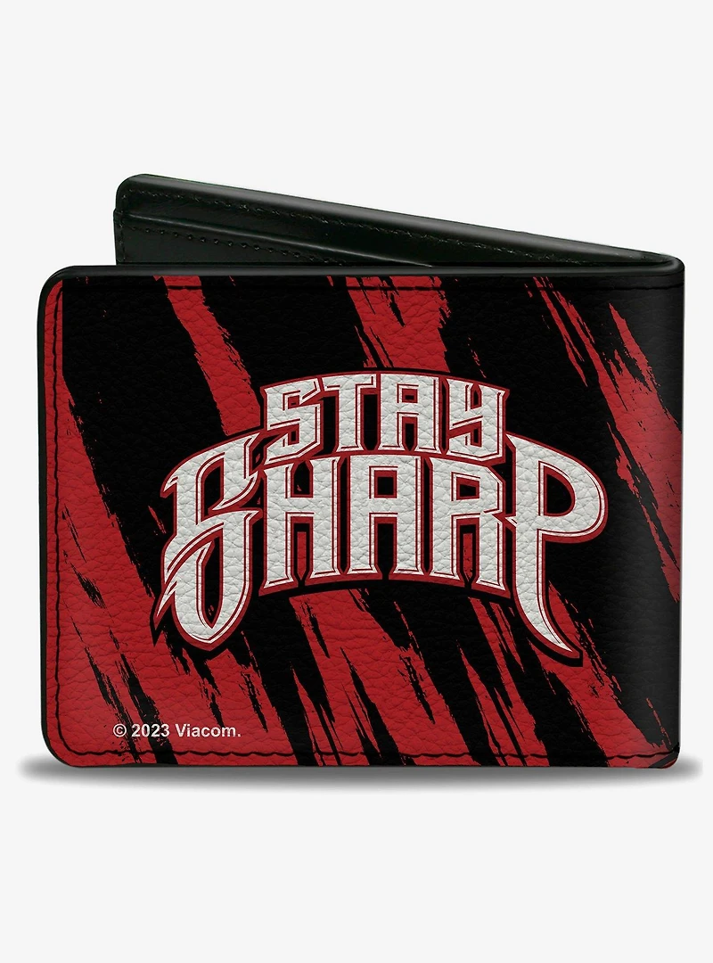 Teenage Mutant Ninja Turtles Shredder Stay Sharp Pose Bifold Wallet