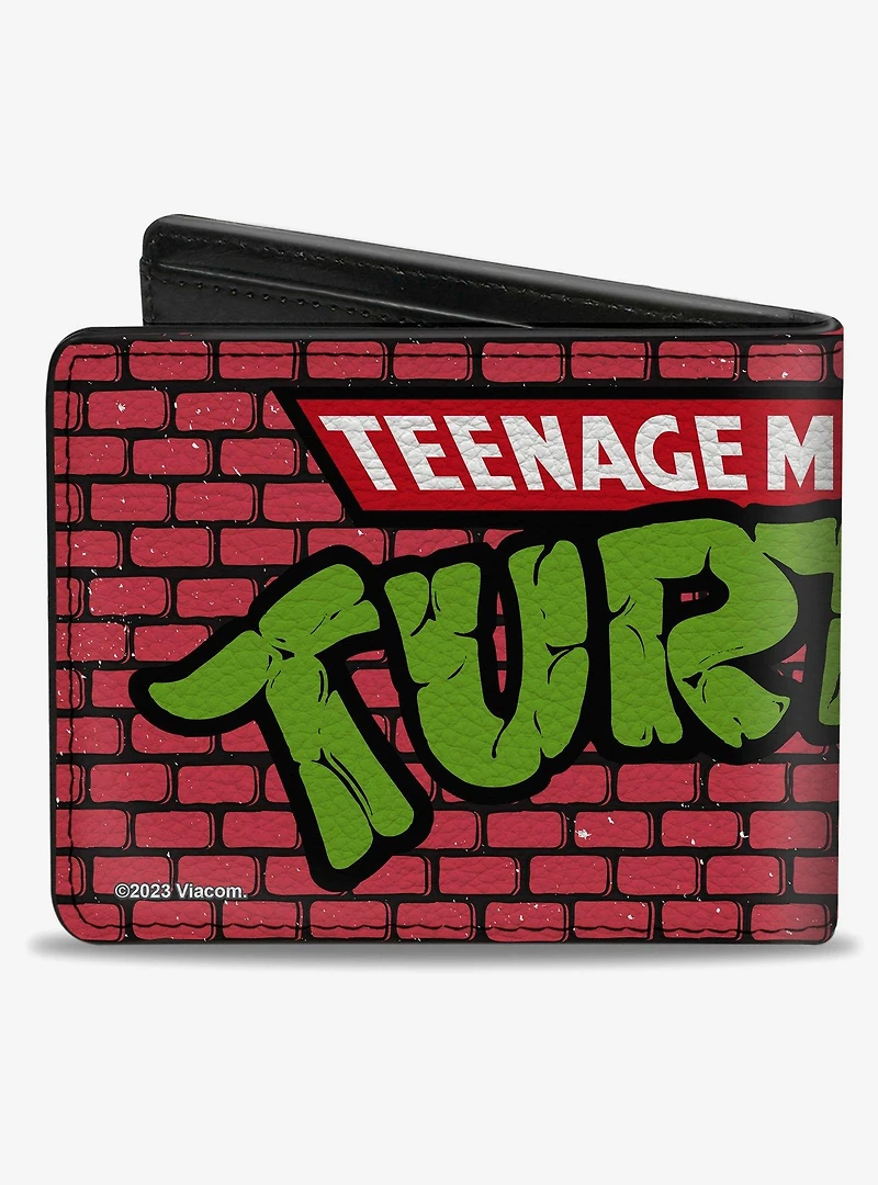 Teenage Mutant Ninja Turtles Brick Title Logo Bifold Wallet