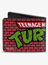 Teenage Mutant Ninja Turtles Brick Title Logo Bifold Wallet