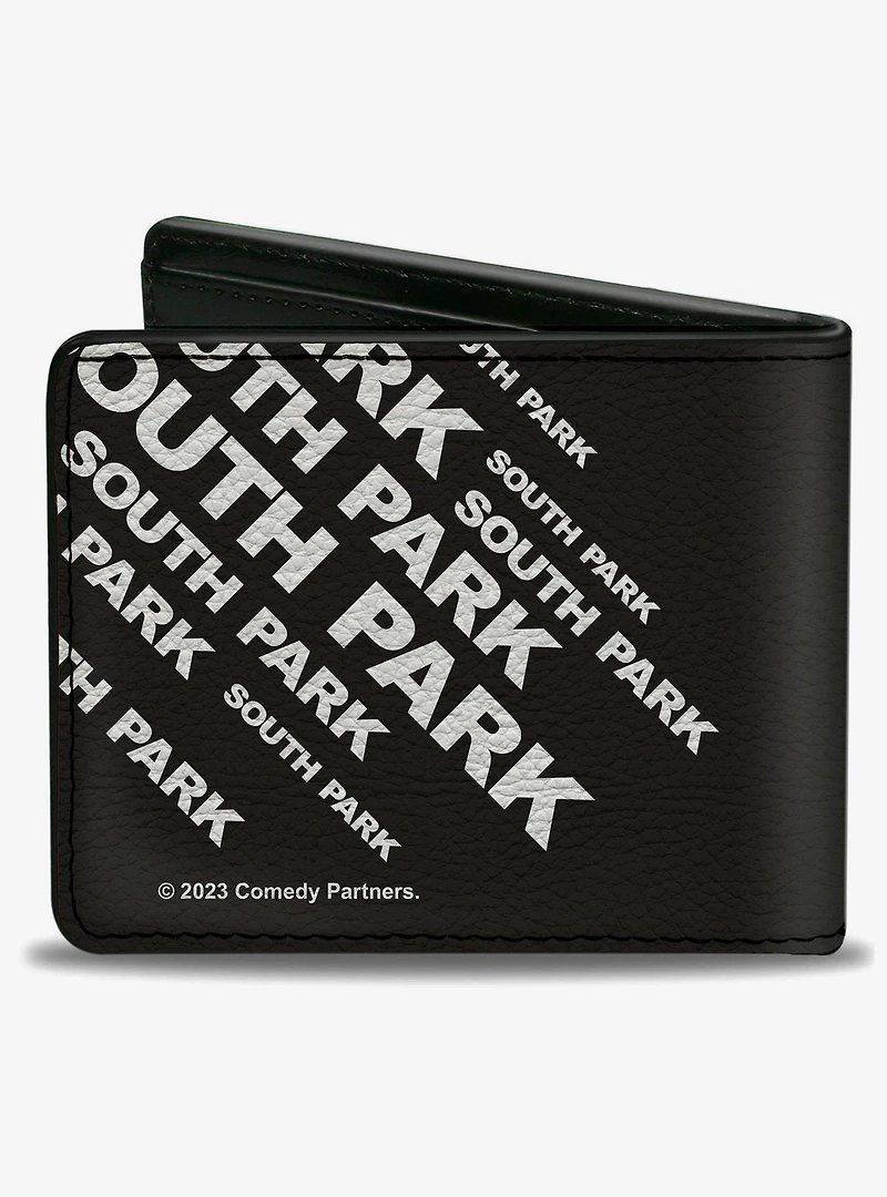 South Park Boys Face Blocks and Text Bifold Wallet