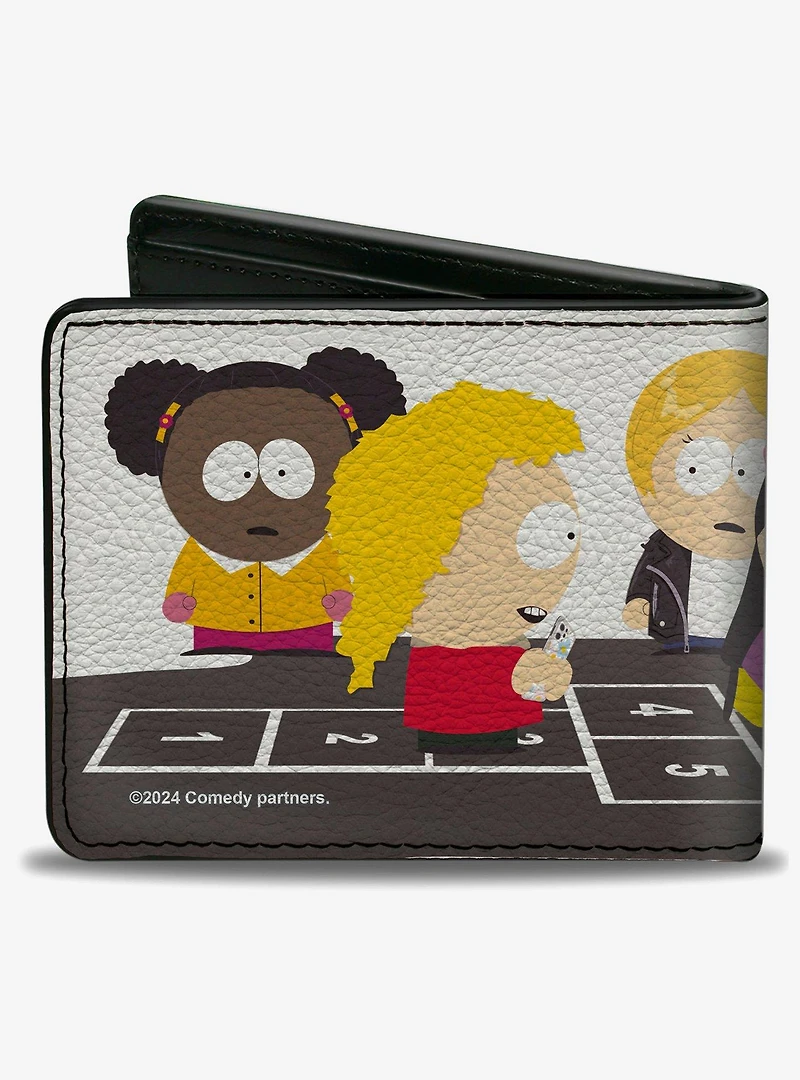 South Park Bebe and Wendy Deep Learning Hopscotch Bifold Wallet
