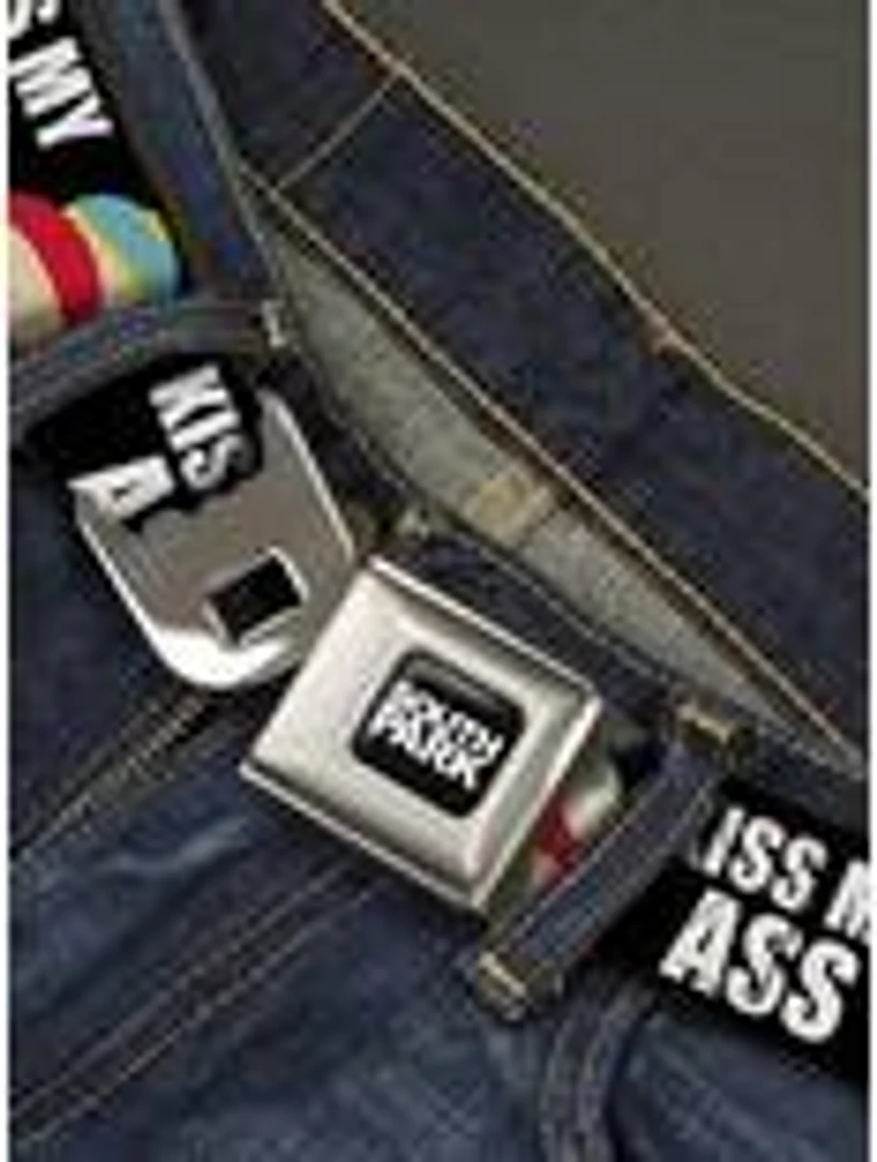 South Park Cartman Pants Kiss My Ass Pose Seatbelt Buckle Belt