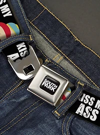 South Park Cartman Pants Kiss My Ass Pose Seatbelt Buckle Belt