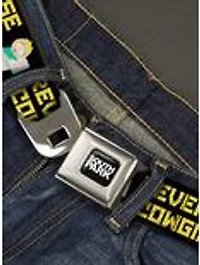 South Park Butters Reverse Cowgirl Toilet Pose Seatbelt Buckle Belt