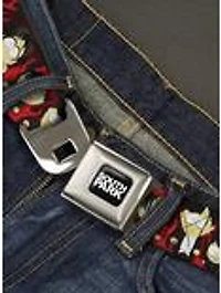 South Park Goth Kids Poses Flame Seatbelt Buckle Belt