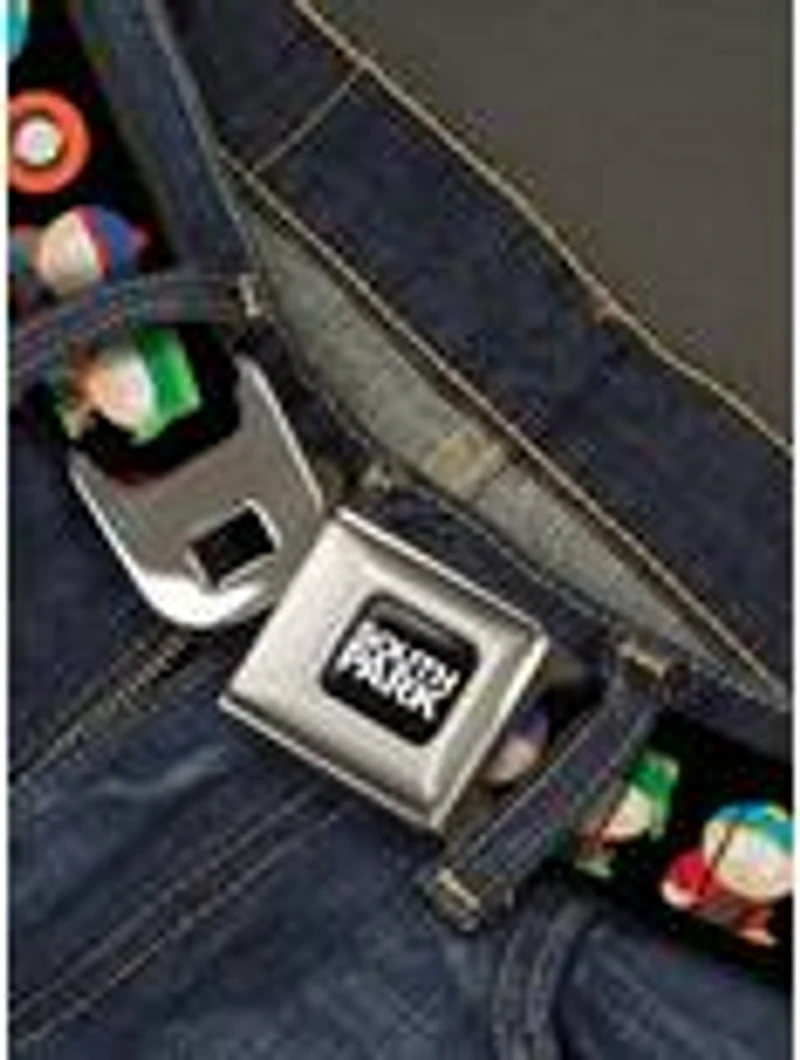 South Park Boys Faith Hilling Butt Scratch Poses Seatbelt Buckle Belt