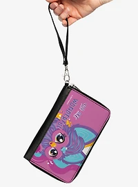 Furby Purple Furby You Are Wonderful Running Pose Zip Around Wallet