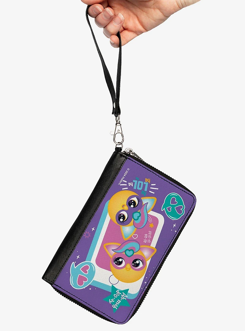 Furby Furbmoji Bffs Pose and Quotes Zip Around Wallet
