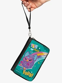 Furby Purple Furby Free Your Inner Furb Rainbow Zip Around Wallet