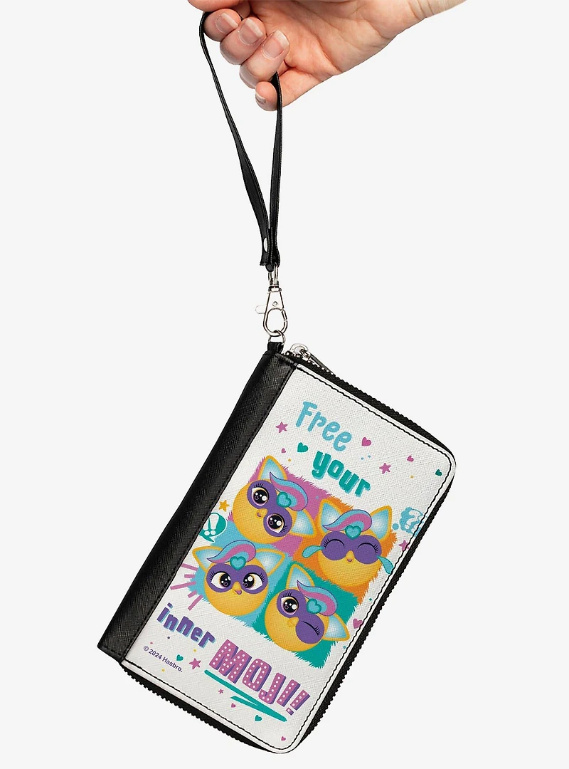 Furby Furbmoji Free Your Inner Moji Expressions Zip Around Wallet