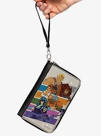 Masters of the Universe Character Stripe Poses Zip Around Wallet