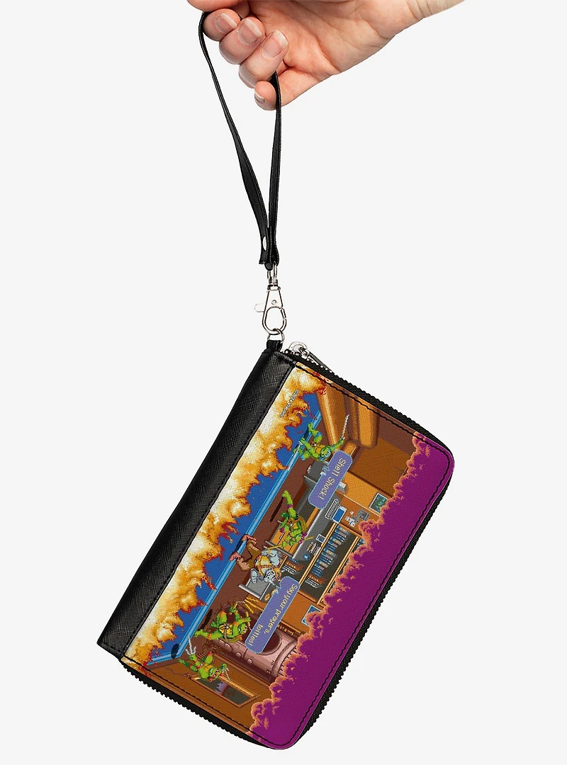 Teenage Mutant Ninja Turtles Battle Rocksteady Arcade Zip Around Wallet