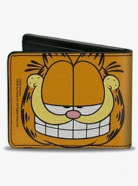 Garfield Smiling Face Character Close Up Bifold Wallet