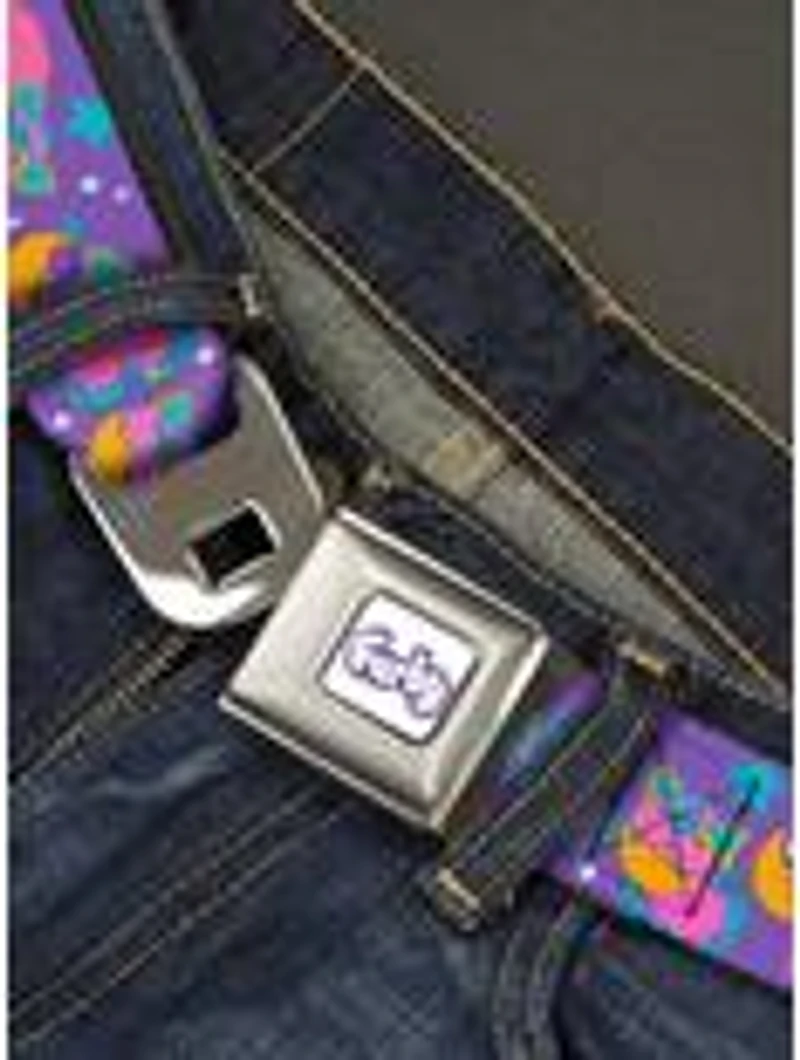 Furby Furbmojis and Icons Collage Seatbelt Buckle Belt