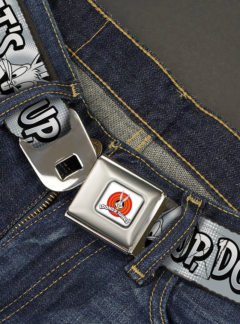 Looney Tunes Bugs Bunny What's Up Doc Pose Seatbelt Buckle Belt