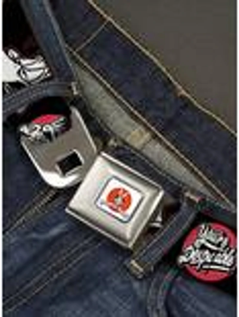 Looney Tunes Daffy Duck You're Despicable Seatbelt Buckle Belt