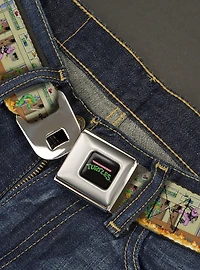 Teenage Mutant Ninja Turtles Battle Foot Soldiers Arcade Seatbelt Buckle Belt