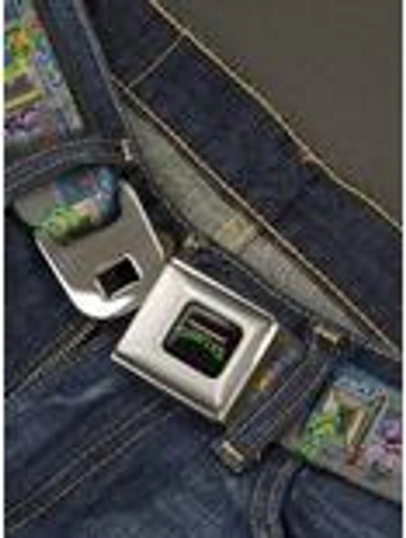 Teenage Mutant Ninja Turtles Battle Purple Soldier Arcade Seatbelt Buckle Belt
