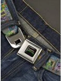 Teenage Mutant Ninja Turtles Battle Purple Soldier Arcade Seatbelt Buckle Belt