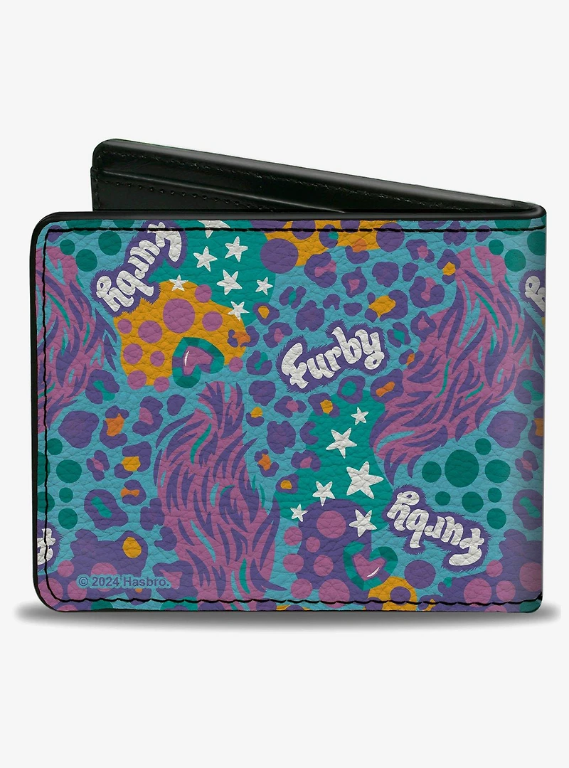 Furby Title Logo Fur Print Bifold Wallet