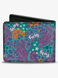 Furby Title Logo Fur Print Bifold Wallet