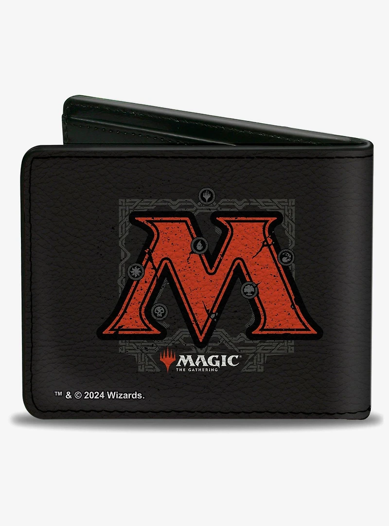 Magic: The Gathering Planeswalker Mana Pentagon and Logo Bifold Wallet