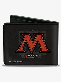 Magic: The Gathering Planeswalker Mana Pentagon and Logo Bifold Wallet