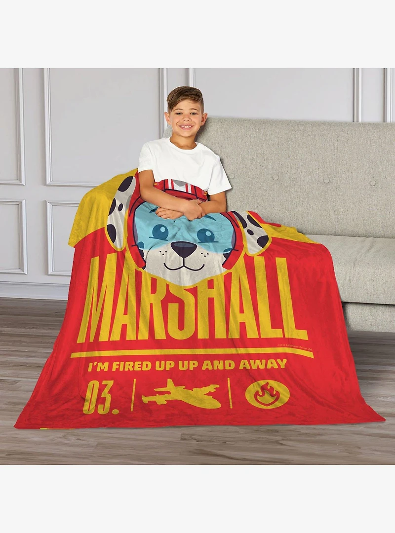 Paw Patrol Marshall Fired Up 40x50" Silk Touch Throw Blanket