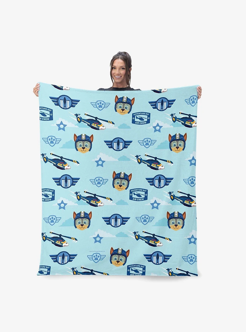 Paw Patrol Chase Rescue Pattern 40x50" Silk Touch Throw Blanket