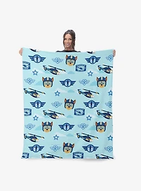 Paw Patrol Chase Rescue Pattern 40x50" Silk Touch Throw Blanket