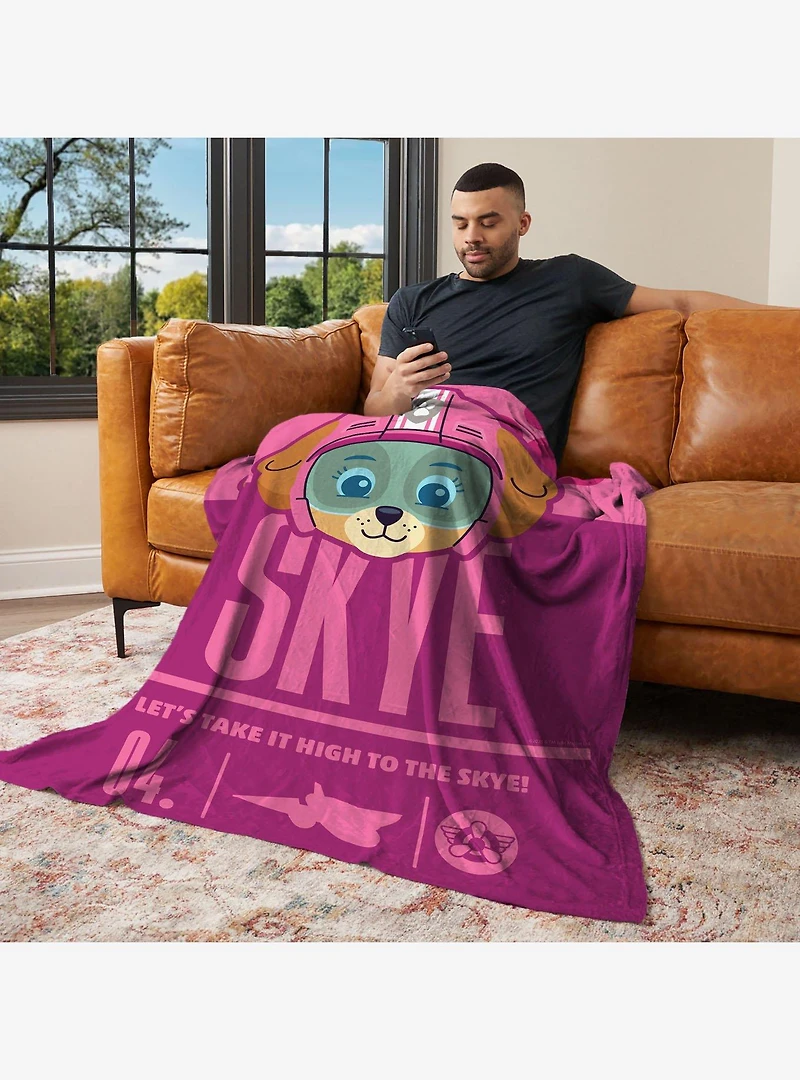 Paw Patrol High to the Skye 60x80" Silk Touch Throw Blanket