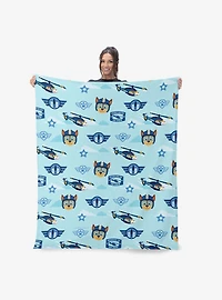 Paw Patrol Chase Rescue Pattern 60x80" Silk Touch Throw Blanket