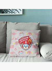 Paw Patrol Marshall Badge Pattern Throw Pillow