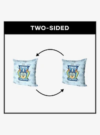Paw Patrol Chase Badge Pattern Throw Pillow