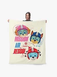 Paw Patrol Mission Air Rescue Silk Touch Sherpa Throw Blanket