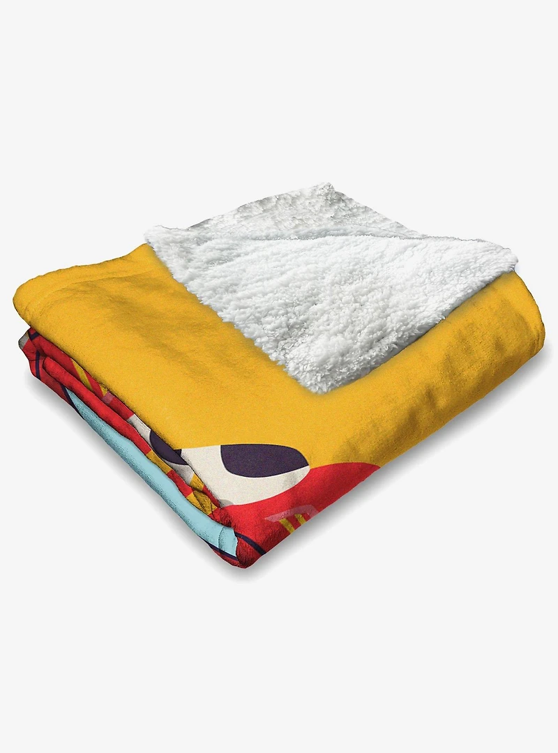 Paw Patrol Marshall Fired Up Silk Touch Sherpa Throw Blanket