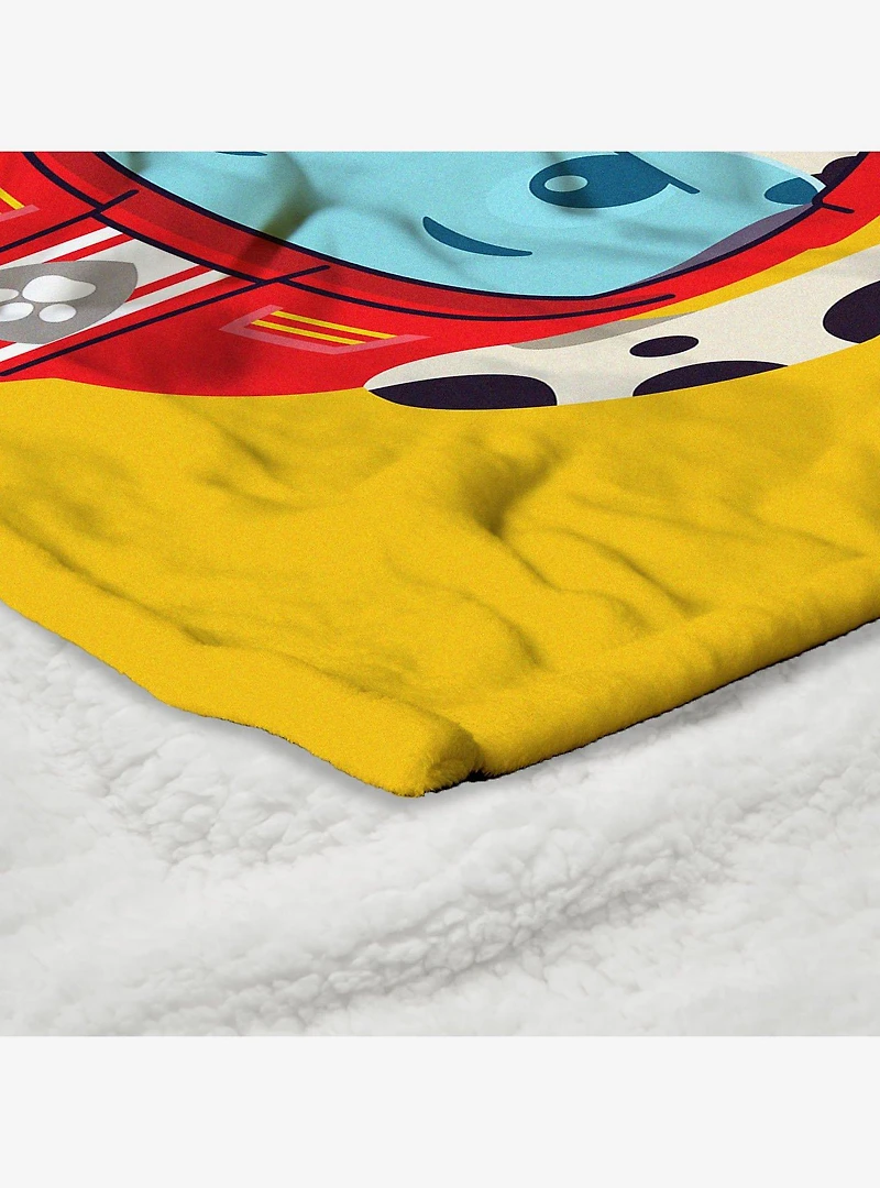 Paw Patrol Marshall Fired Up Silk Touch Sherpa Throw Blanket