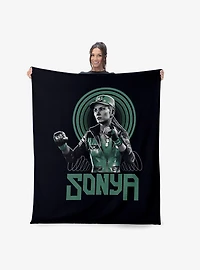 Mortal Kombat Sonya Silk Touch Throw Blanket