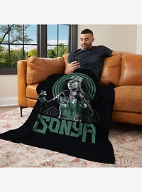 Mortal Kombat Sonya Silk Touch Throw Blanket