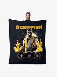 Mortal Kombat Scorpion Bi-Han Silk Touch Throw Blanket