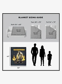 Mortal Kombat Scorpion Bi-Han Silk Touch Throw Blanket