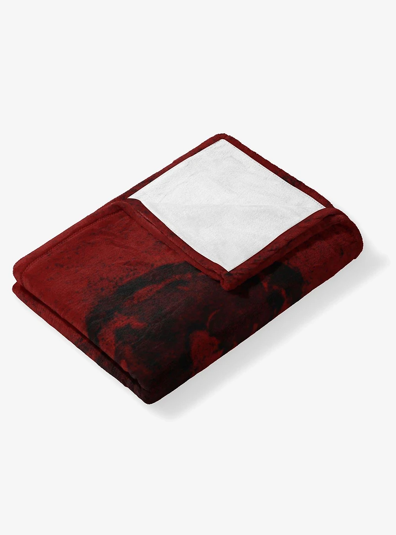 Mortal Kombat Logo Red Silk Touch Throw Blanket