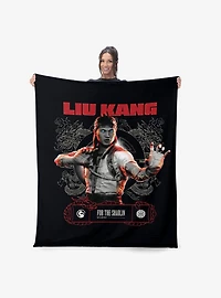 Mortal Kombat Liu Kang For the Shaolin Silk Touch Throw Blanket